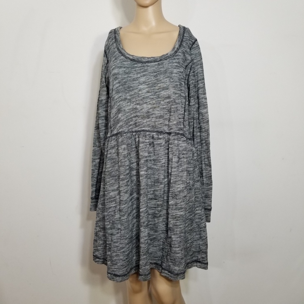 Anthro Saturday Sunday Desna Blue Grey Dress Large